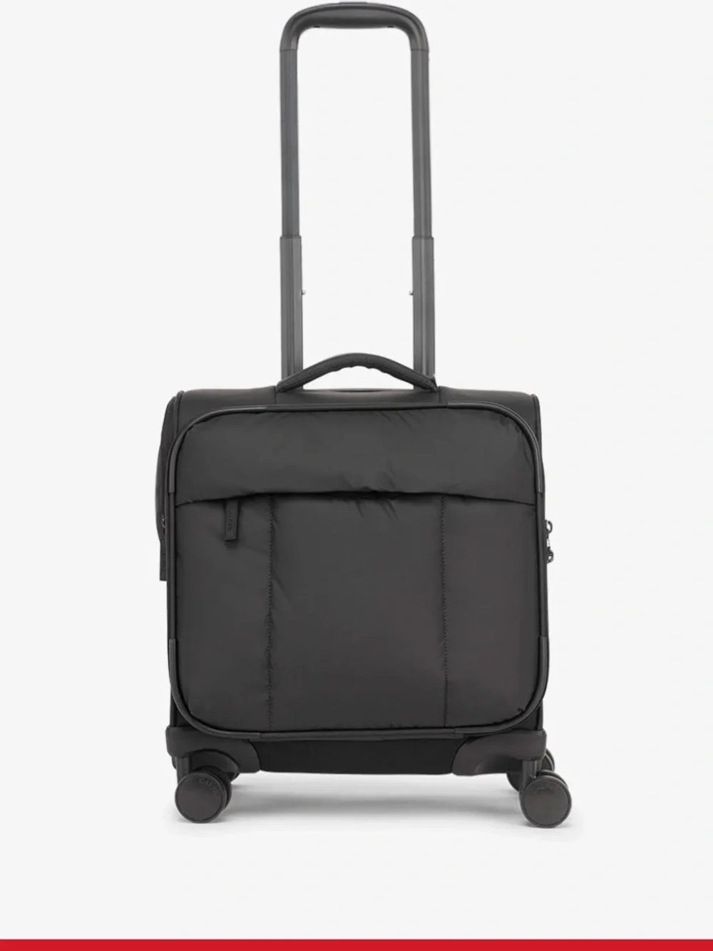 Luka Soft-Sided Mini Carry-On Luggage in Matte Black - Picture 3 of 11